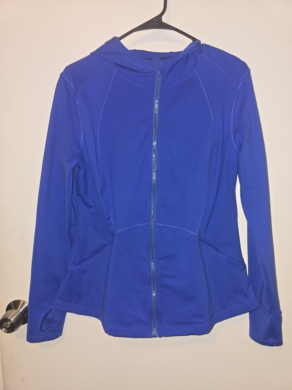 Spyder Women's Royal Blue Full-Zip Hooded Active Jacket
